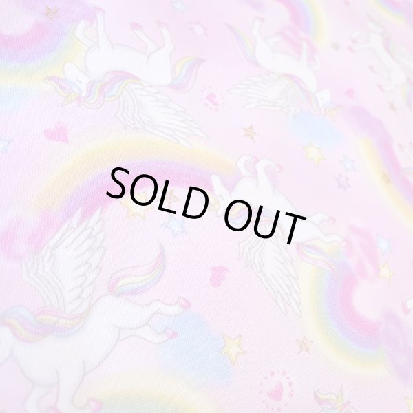 画像9: 虹とユニコーン ピンク【ランチバッグ】 手作りキット 作り方マニュアル付き 入園入学 手芸キット (9)