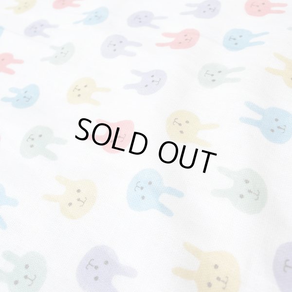 画像4: マルチカラーうさちゃん【国産おくるみと丸型スタイセット】ベビー 手作りキット 作り方マニュアル付き ダブルガーゼ フード付き (4)