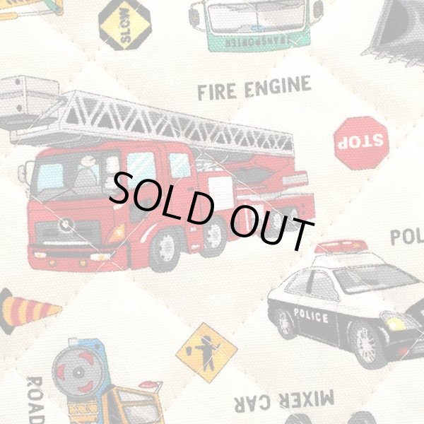 画像2: はたらく車 シロ◎底布付【ピアニカバッグ】  手作りキット 作り方マニュアル付き 入園入学 手芸キット[s] (2)