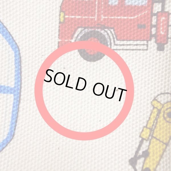 画像5: ●アウトレット サイズ変更不可●ワーキングカー ベージュ◎底布付【体操服袋/ナップサック】手作りキット 入園入学 手芸キット 中厚手生地[s] (5)