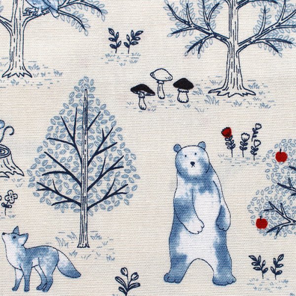 画像6: 野生動物のもり◎底布付【シューズバッグ】 手作りキット 作り方マニュアル付き 入園入学 手芸キット[n][s] (6)