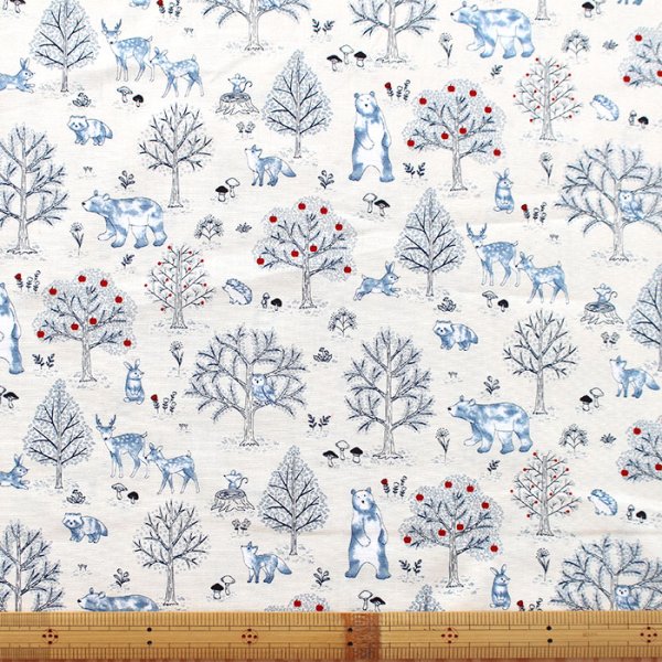 画像7: 野生動物のもり◎底布付【シューズバッグ】 手作りキット 作り方マニュアル付き 入園入学 手芸キット[n][s] (7)