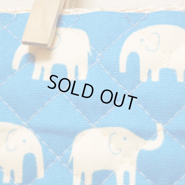 画像2: ぞうさん ブルー【ピアニカバッグ】手作りキット 作り方マニュアル付き 入園入学 手芸キット キルティング【P】[n] (2)