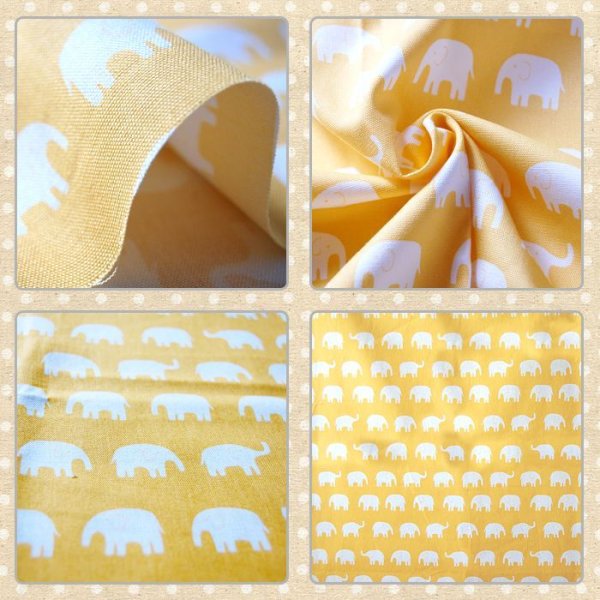 画像3: ぞうさん 黄色【移動ポケット】手作りキット 作り方マニュアル付き 入園入学 2025年度 学校 教材 (3)